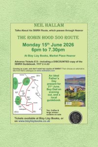 Neil Hallam – Author Event – The Robin Hood 500 Route