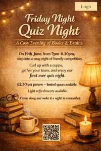 Friday Night Quiz – Friday 19th June 7pm to 8.30pm
