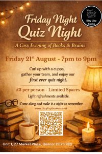 Friday Night Quiz – Friday 21st August 7pm to 9pm